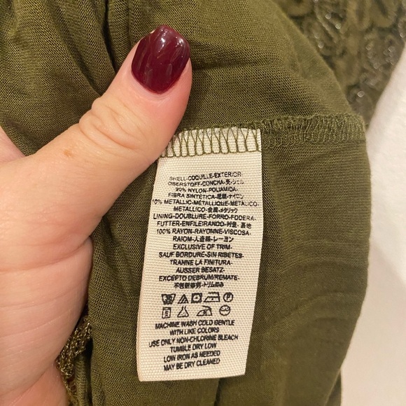 Free People Foiled Again Mini Dress Fairycore Lace Bodycon Y2K Size Medium EUC - Picture 5 of 6